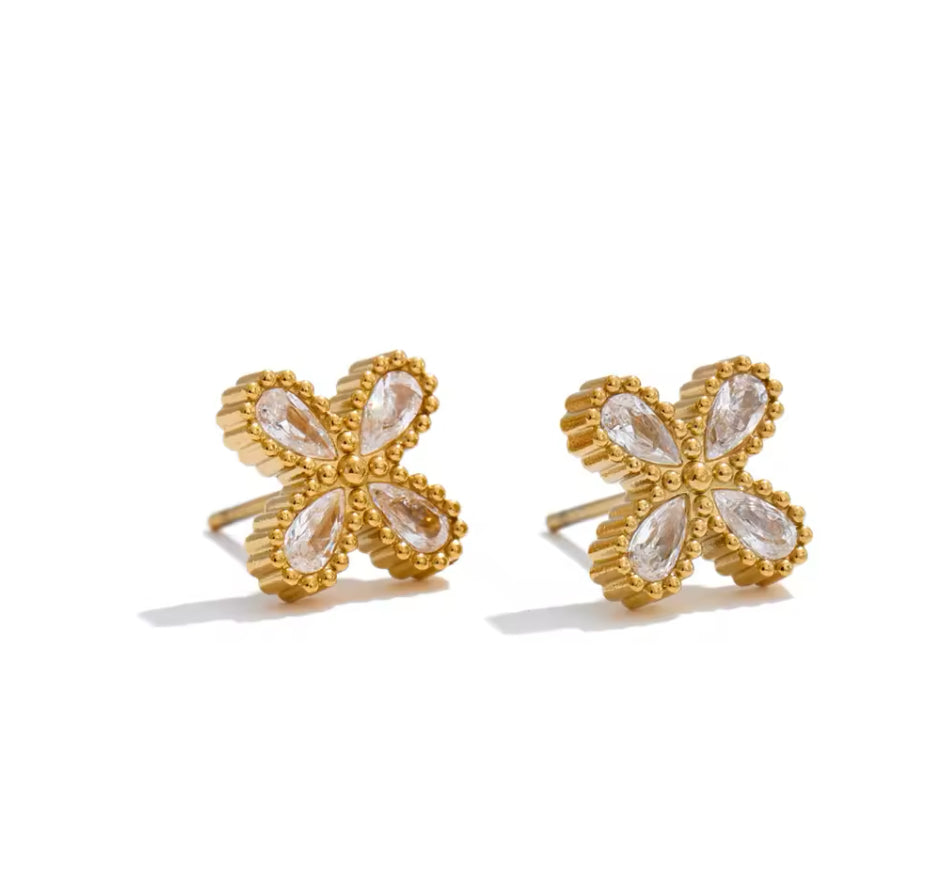 LEAVES STUD EARRINGS